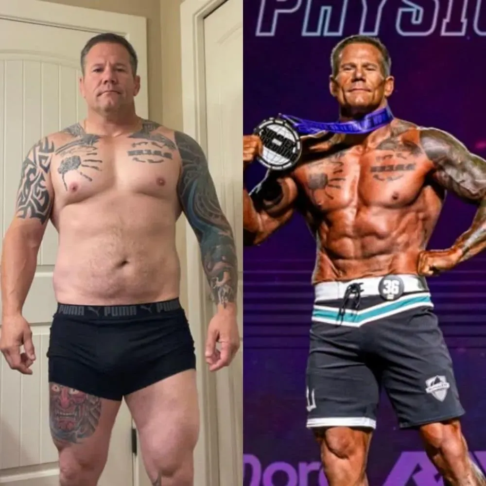 Before and after transformation 1