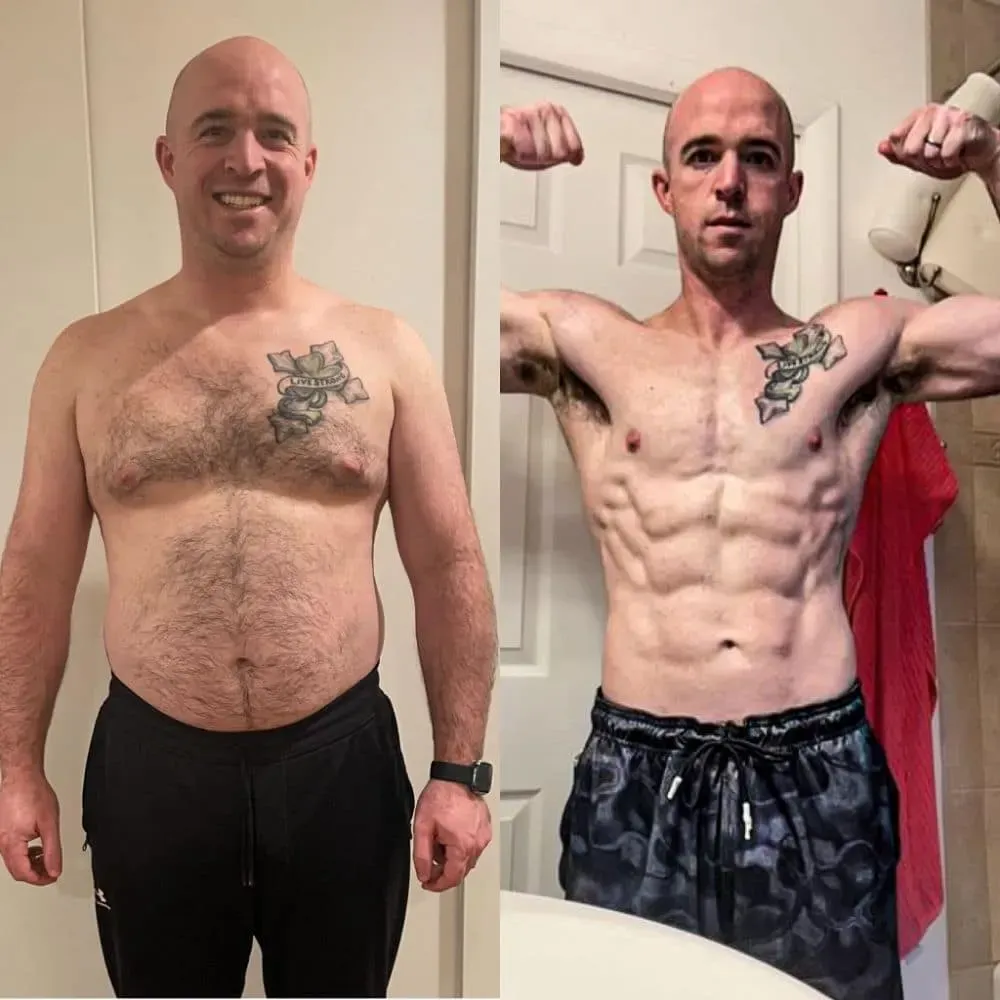 Before and after transformation 5