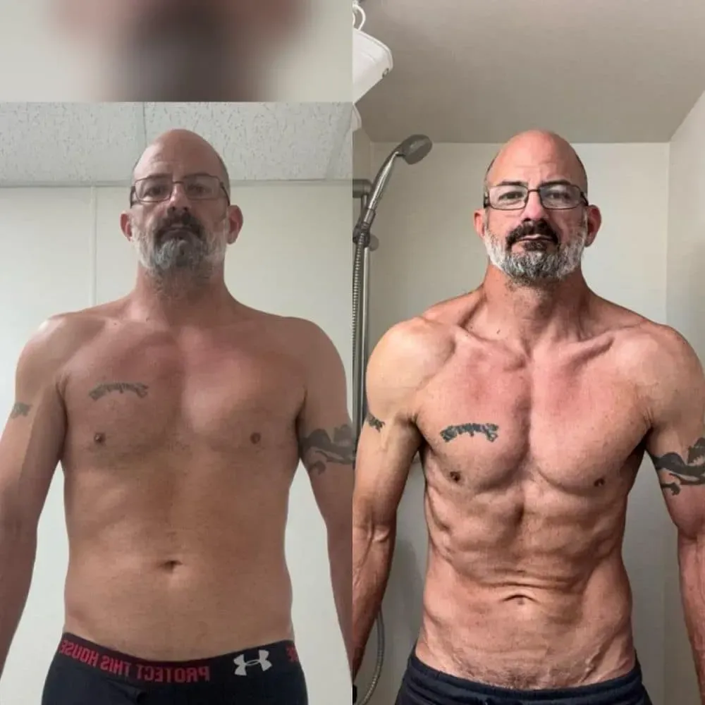 Before and after transformation 9